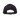 A black 5-panel cotton canvas cap with an adjustable strap for size