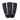 Black 3 piece deck grip for surf board