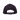 A black 5-panel cotton canvas cap with an adjustable strap for size