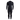 A black Simpel men's 3/2 wetsuit with long sleeves and full coverage, featuring knees reinforced for durability.
